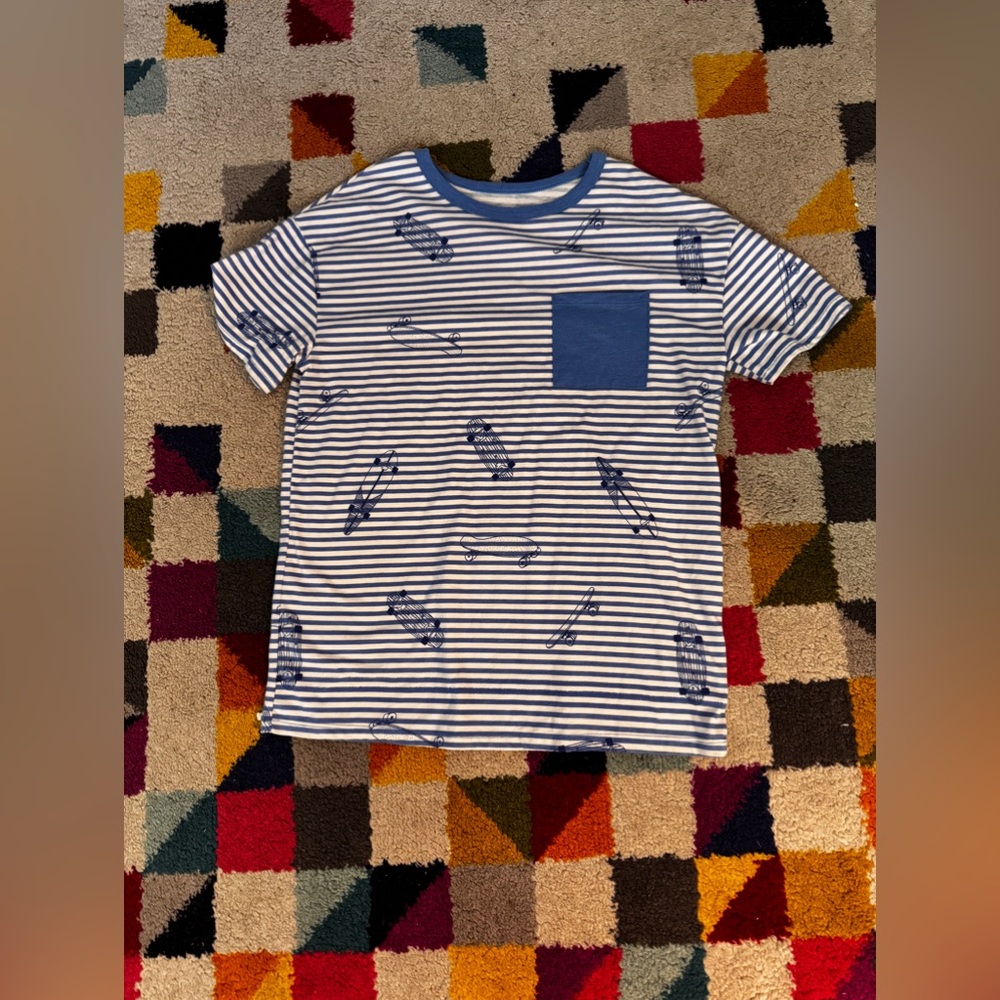 Cat & Jack boys XL (14) striped tee with pocket